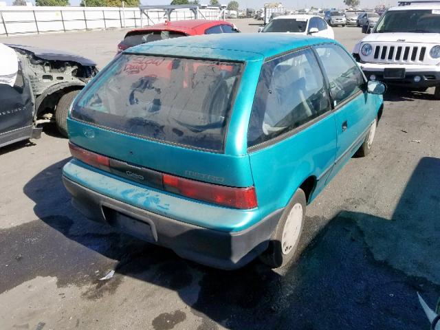 2C1MR2462P6736132 - 1993 GEO METRO GREEN photo 4