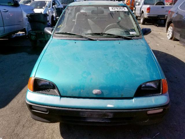 2C1MR2462P6736132 - 1993 GEO METRO GREEN photo 9