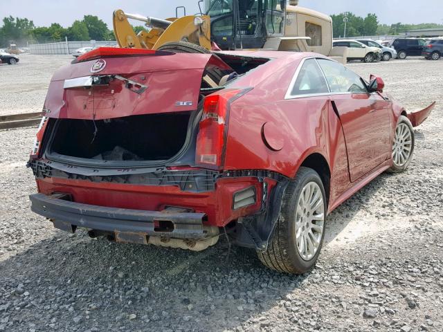 1G6DS1E35D0106618 - 2013 CADILLAC CTS PREMIU RED photo 4