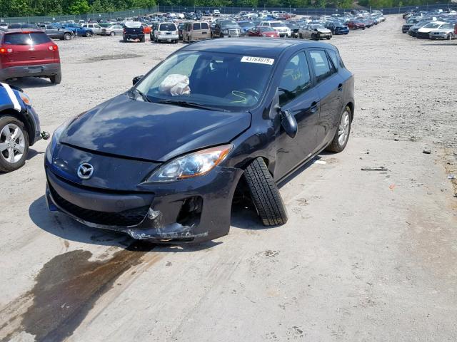 JM1BL1L76C1601233 - 2012 MAZDA 3 I BLACK photo 2