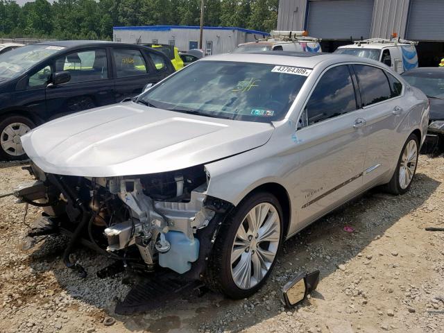 2G1155S32E9261680 - 2014 CHEVROLET IMPALA LTZ SILVER photo 2