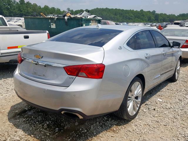 2G1155S32E9261680 - 2014 CHEVROLET IMPALA LTZ SILVER photo 4