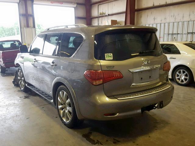 JN8AZ2NE6C9017173 - 2012 INFINITI QX56 SILVER photo 3