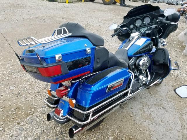 1HD1FC4168Y660207 - 2008 HARLEY-DAVIDSON FLHTCUI BLUE photo 4