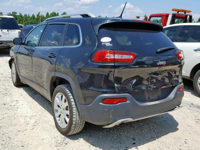 1C4PJLDBXFW671528 - 2015 JEEP CHEROKEE L BLACK photo 3