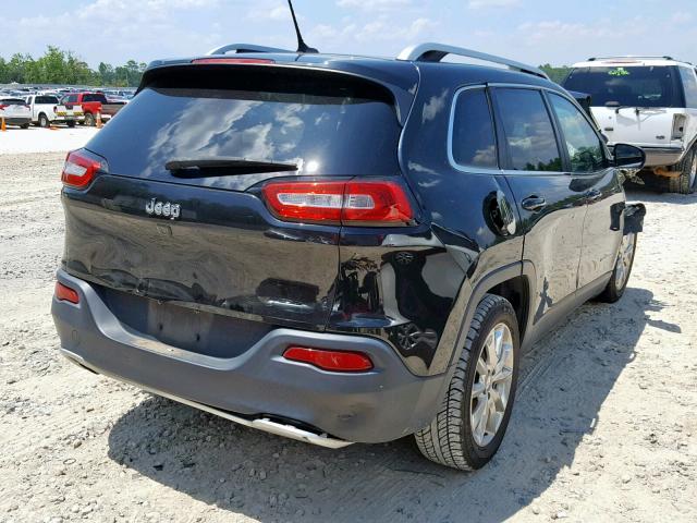 1C4PJLDBXFW671528 - 2015 JEEP CHEROKEE L BLACK photo 4