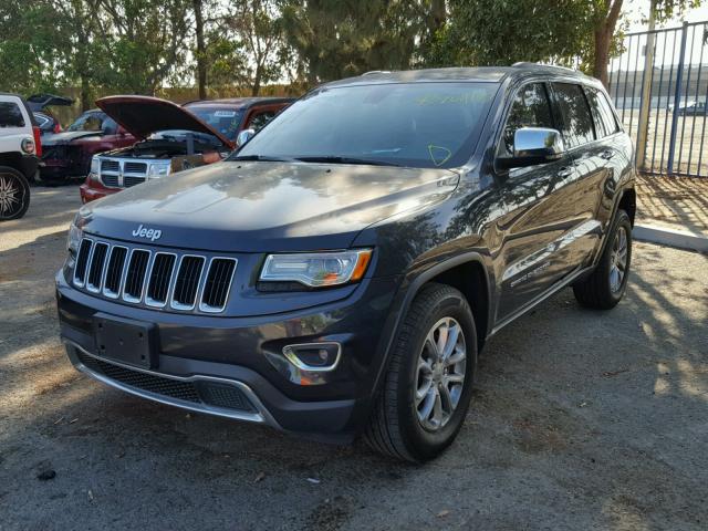 1C4RJEBGXFC125736 - 2015 JEEP GRAND CHER GRAY photo 2