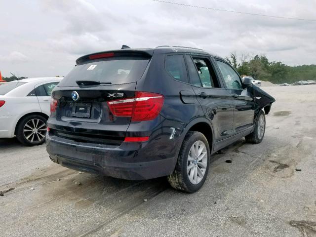 5UXWZ7C35H0X42645 - 2017 BMW X3 SDRIVE2 BLACK photo 4