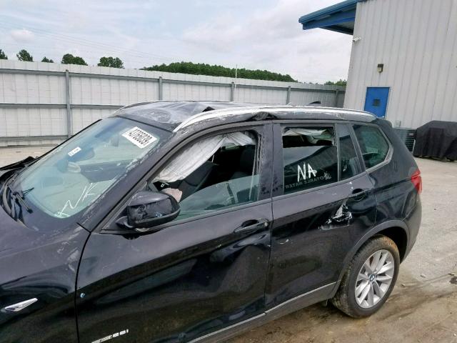 5UXWZ7C35H0X42645 - 2017 BMW X3 SDRIVE2 BLACK photo 9