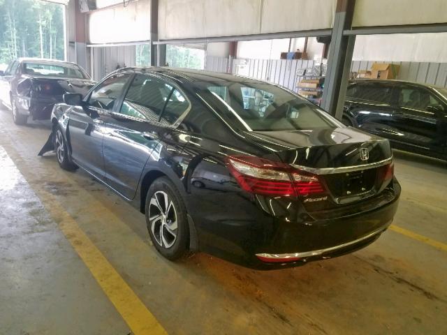 1HGCR2F33GA015257 - 2016 HONDA ACCORD LX BLACK photo 3