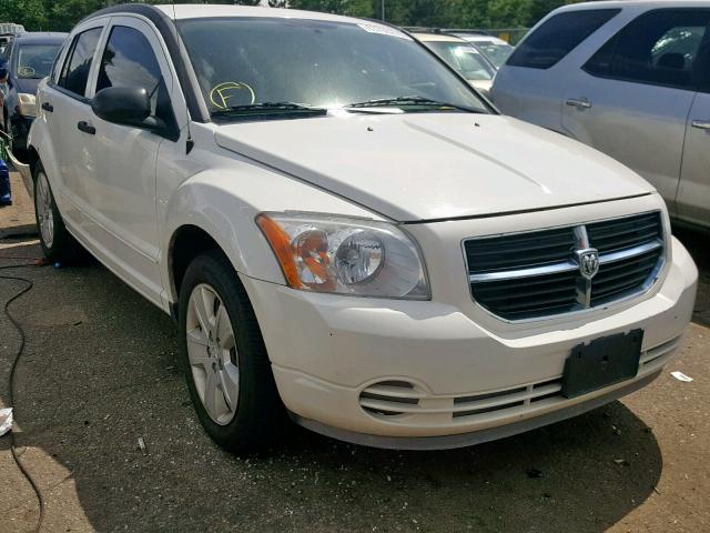 1B3HB48B57D576567 - 2007 DODGE CALIBER SX WHITE photo 1