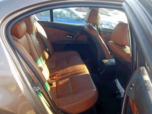 WBANE53597CW68798 - 2007 BMW 525 I BROWN photo 6