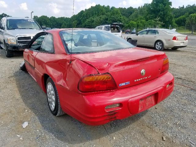 4C3AU42N5WE019098 - 1998 CHRYSLER SEBRING LX RED photo 3