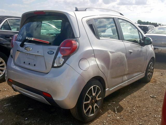 KL8CF6S96FC787580 - 2015 CHEVROLET SPARK 2LT SILVER photo 4