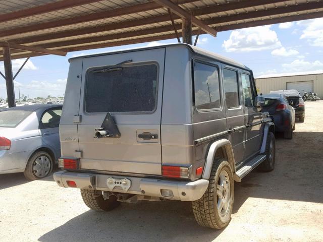 WDCYR49E05X160581 - 2005 MERCEDES-BENZ G 500 SILVER photo 4