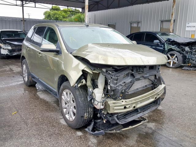 2FMDK3J95DBA06189 - 2013 FORD EDGE SEL GREEN photo 1