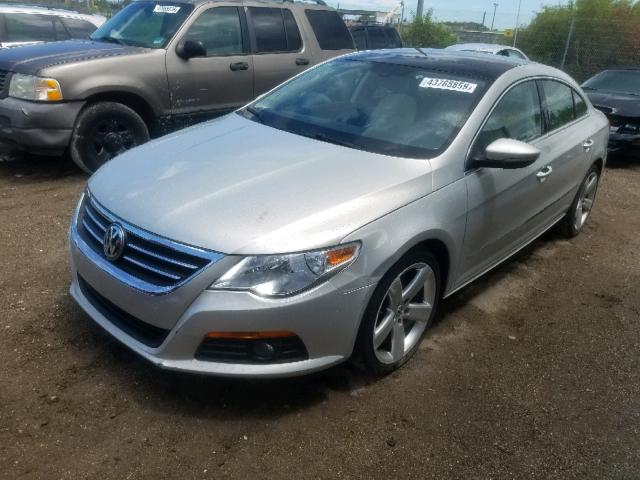 WVWHN7AN3BE703430 - 2011 VOLKSWAGEN CC LUXURY SILVER photo 2