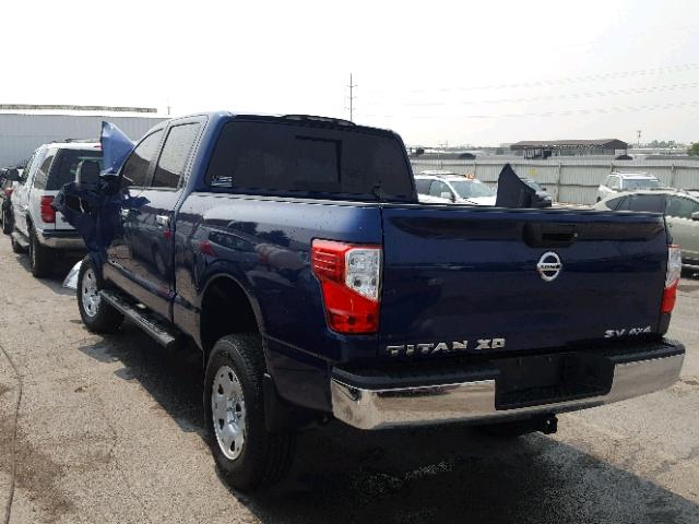 1N6BA1F34HN535566 - 2017 NISSAN TITAN XD S BLUE photo 3