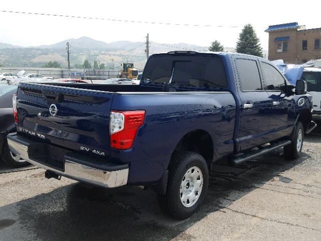 1N6BA1F34HN535566 - 2017 NISSAN TITAN XD S BLUE photo 4