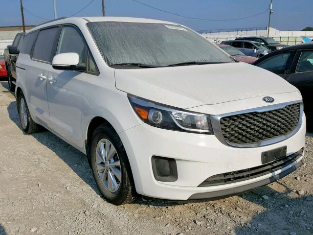 KNDMB5C10G6108199 - 2016 KIA SEDONA LX WHITE photo 1