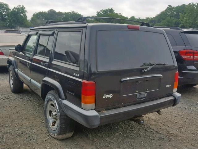 1J4FF48S1YL108850 - 2000 JEEP CHEROKEE S BLACK photo 3