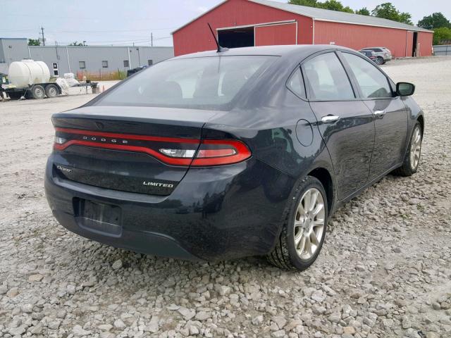 1C3CDFCB6FD100384 - 2015 DODGE DART LIMIT BLACK photo 4