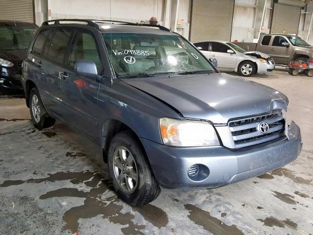 JTEDP21A960098885 - 2006 TOYOTA HIGHLANDER BLUE photo 1