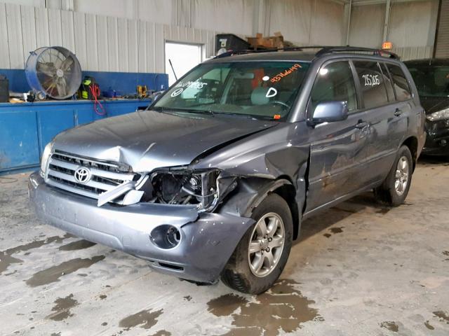 JTEDP21A960098885 - 2006 TOYOTA HIGHLANDER BLUE photo 2