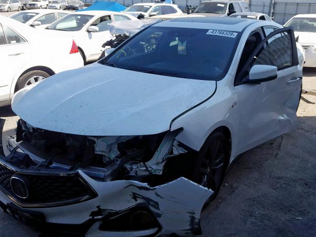 19UUB2F60JA008664 - 2018 ACURA TLX TECH+A WHITE photo 2