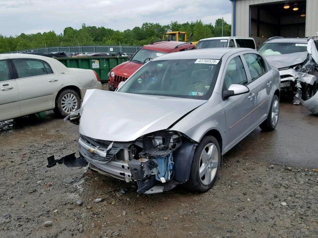 1G1AL58F587244692 - 2008 CHEVROLET COBALT LT SILVER photo 2