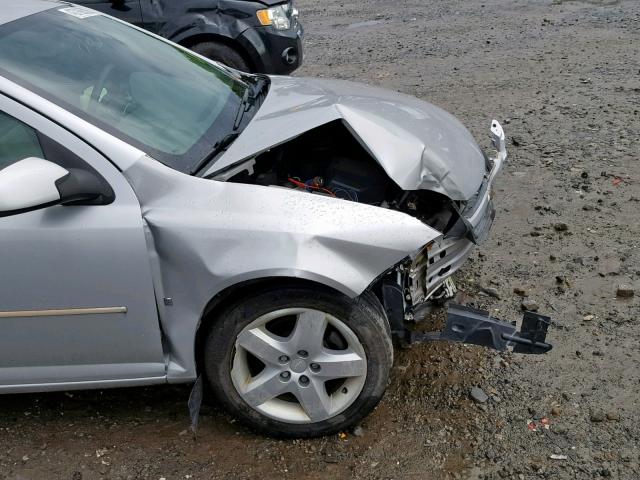 1G1AL58F587244692 - 2008 CHEVROLET COBALT LT SILVER photo 9