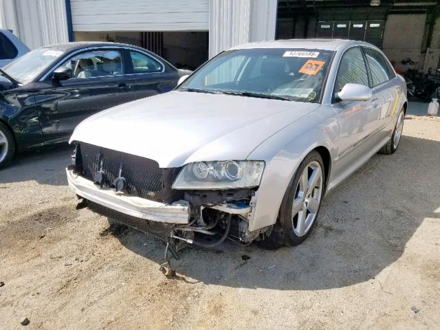 WAUML44E76N008630 - 2006 AUDI A8 L QUATT SILVER photo 2