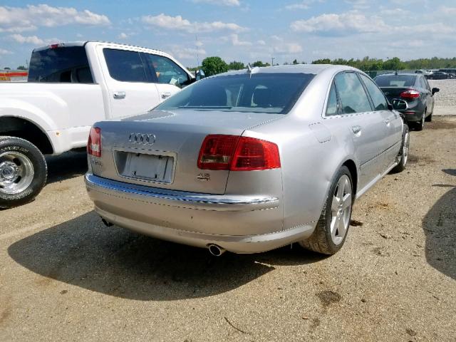 WAUML44E76N008630 - 2006 AUDI A8 L QUATT SILVER photo 4