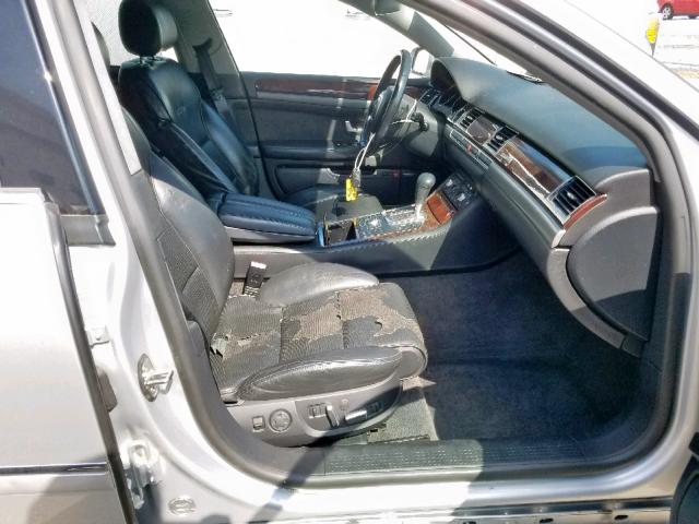 WAUML44E76N008630 - 2006 AUDI A8 L QUATT SILVER photo 5