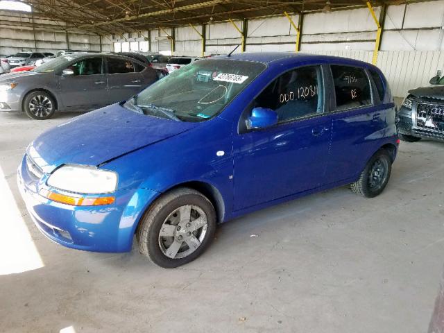 KL1TD66678B023394 - 2008 CHEVROLET AVEO BASE Көк фото 2