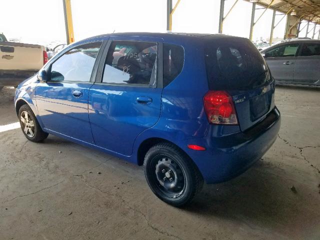 KL1TD66678B023394 - 2008 CHEVROLET AVEO BASE Көк фото 3