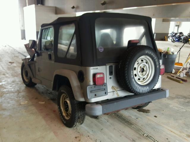 1J4FA29P12P709138 - 2002 JEEP WRANGLER / SILVER photo 3