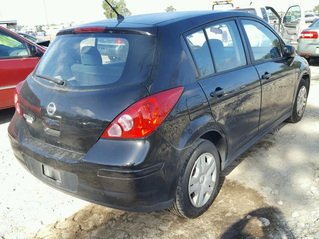 3N1BC1CP3BL400562 - 2011 NISSAN VERSA S BLACK photo 4