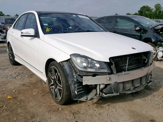 WDDGF4HB4DR278451 - 2013 MERCEDES-BENZ C 250 WHITE photo 1