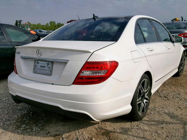 WDDGF4HB4DR278451 - 2013 MERCEDES-BENZ C 250 WHITE photo 4