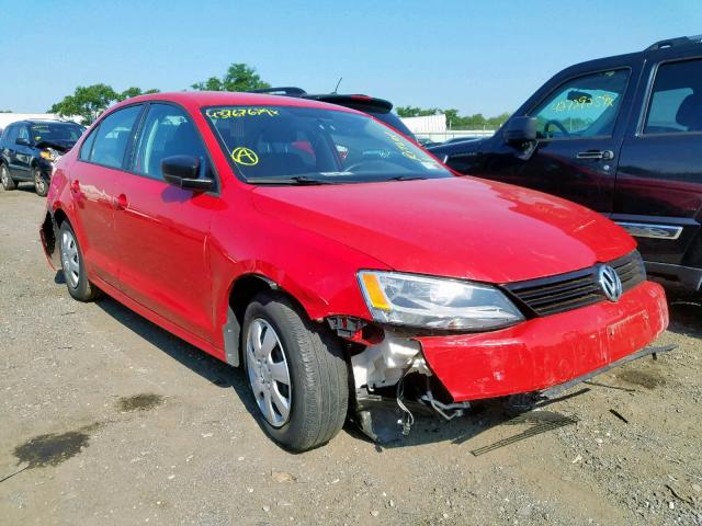 3VW2K7AJ7DM240181 - 2013 VOLKSWAGEN JETTA BASE RED photo 1