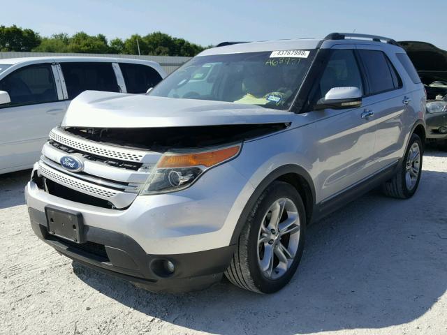 1FMHK7F88BGA68989 - 2011 FORD EXPLORER L SILVER photo 2