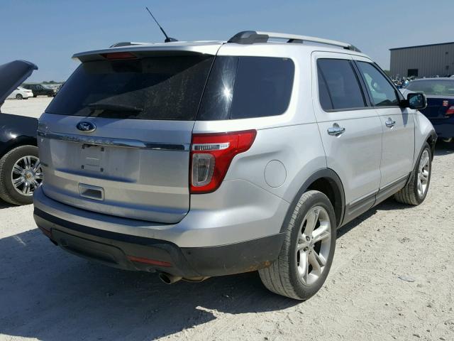 1FMHK7F88BGA68989 - 2011 FORD EXPLORER L SILVER photo 4