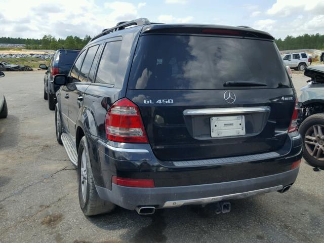 4JGBF71E58A428688 - 2008 MERCEDES-BENZ GL 450 4MA BLACK photo 3