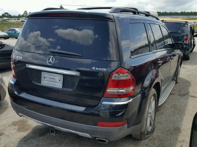 4JGBF71E58A428688 - 2008 MERCEDES-BENZ GL 450 4MA BLACK photo 4