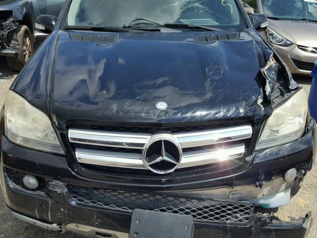 4JGBF71E58A428688 - 2008 MERCEDES-BENZ GL 450 4MA BLACK photo 7