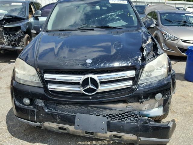 4JGBF71E58A428688 - 2008 MERCEDES-BENZ GL 450 4MA BLACK photo 9