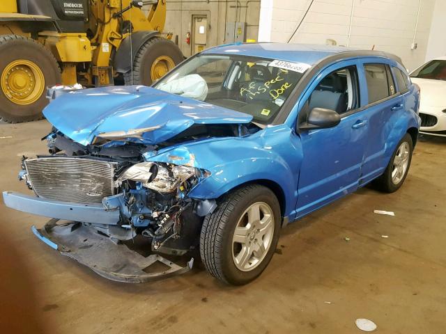 1B3HB48A39D157577 - 2009 DODGE CALIBER SX BLUE photo 2