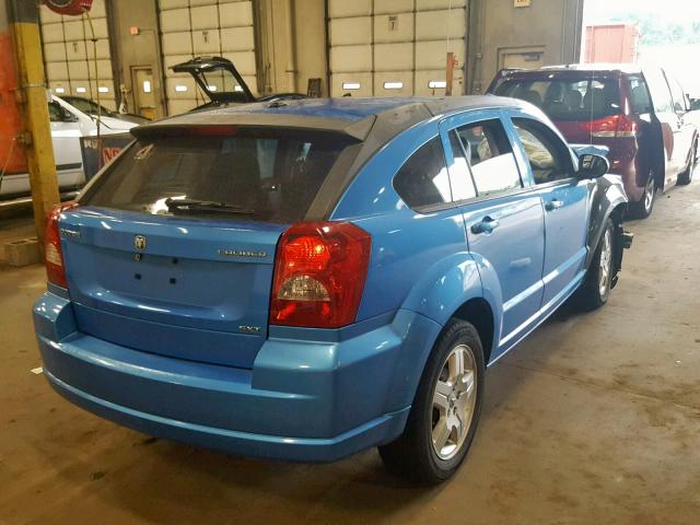 1B3HB48A39D157577 - 2009 DODGE CALIBER SX BLUE photo 4