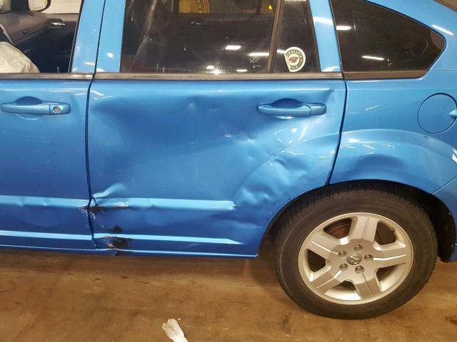 1B3HB48A39D157577 - 2009 DODGE CALIBER SX BLUE photo 9